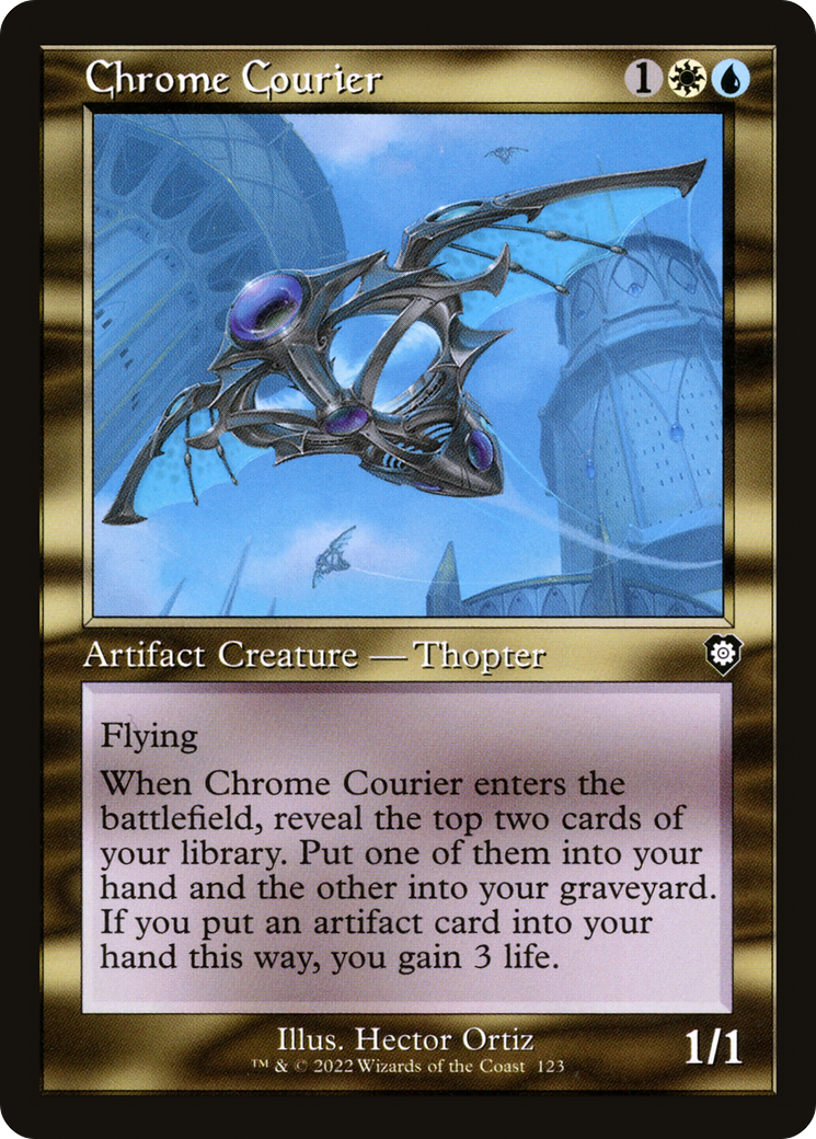 Chrome Courier (Retro Frame) (BRC-123) - The Brothers' War Commander