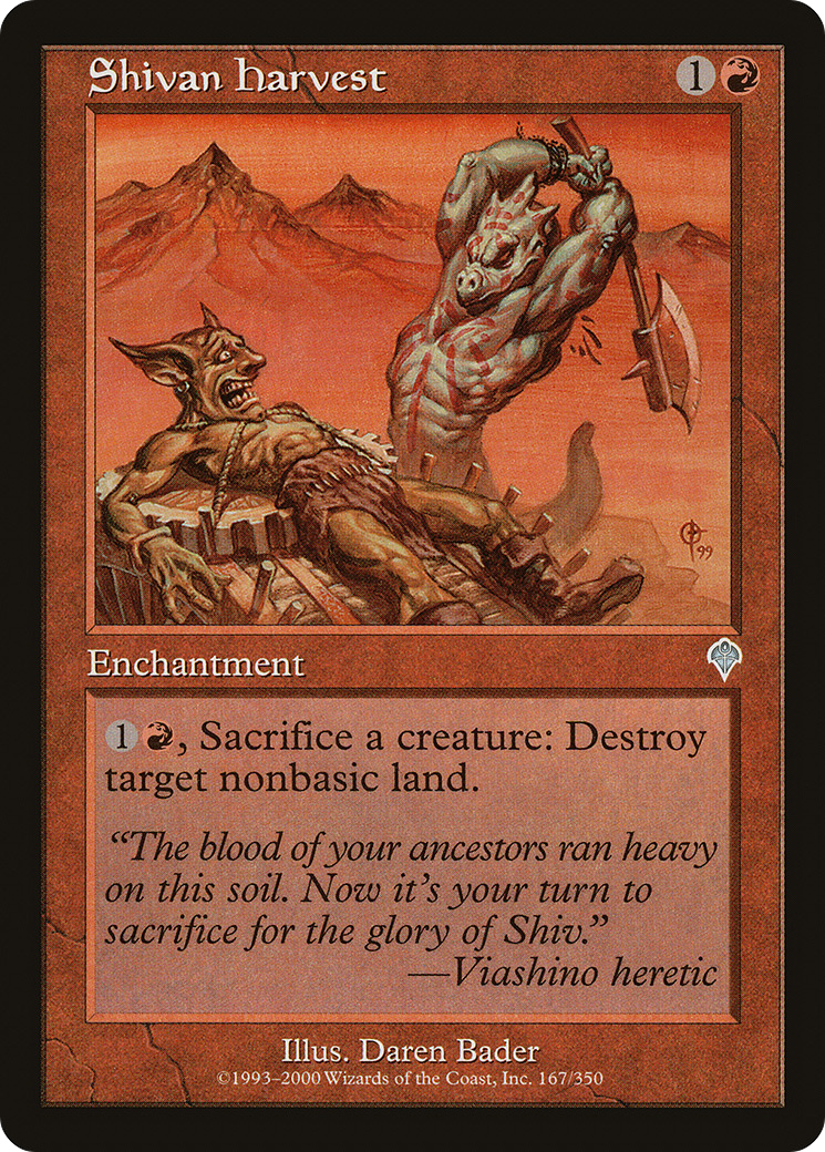 Récolte Shivan (INV-167) – Invasion 