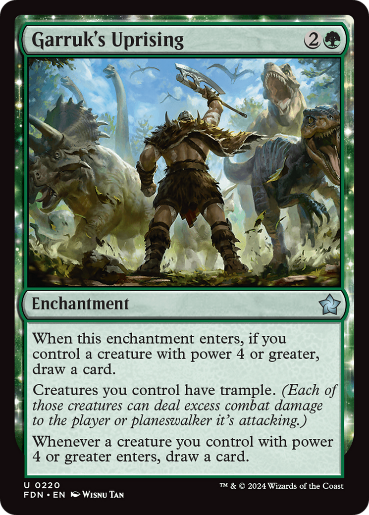 Soulèvement de Garruk (FDN-220) - Fondations : (enchantement) Foil 