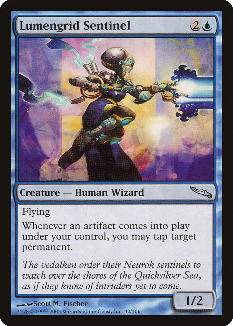 Lumengrid Sentinel (MRD-040) - Feuille Mirrodin 