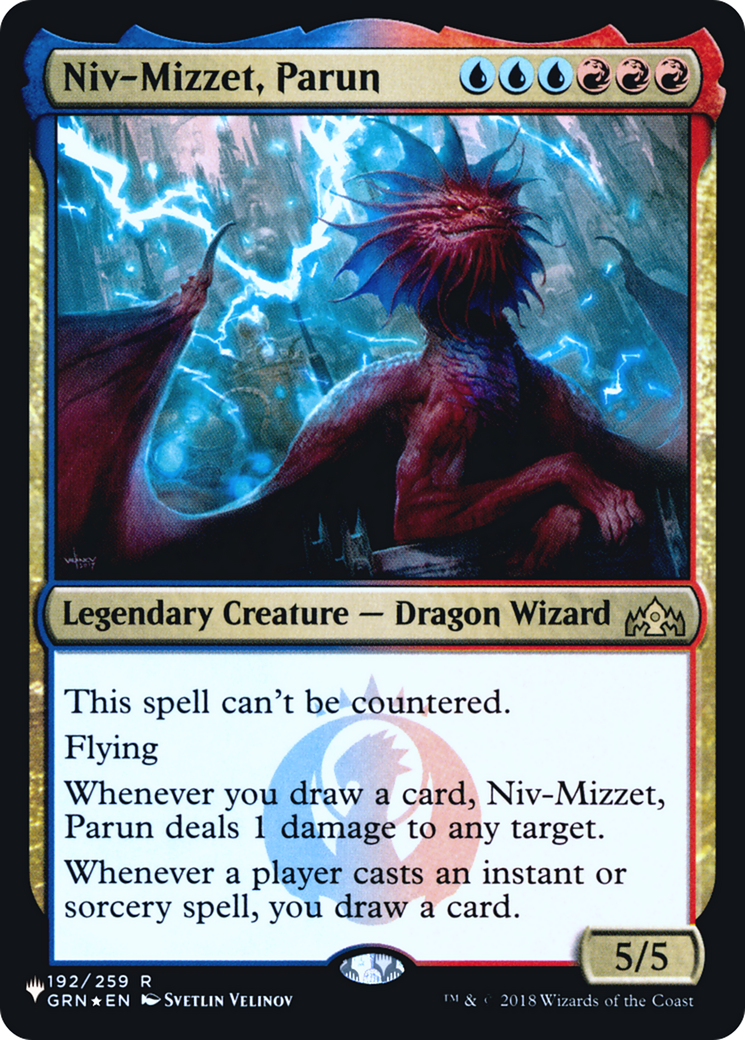 Niv-Mizzet, Parun (LIST-GRN-192) - The List Foil