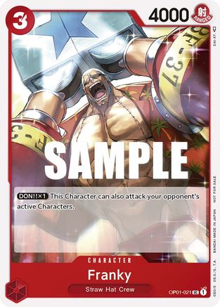 Franky (Pack Tournoi Vol. 2) (OP01-021) - Cartes promotionnelles One Piece 