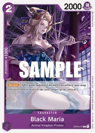 Black Maria (Pack Tournoi Vol. 2) (ST04-011) - Cartes promotionnelles One Piece 