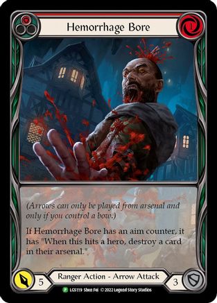 Hémorragie (Rouge) - LGS119 (LGS119) - Chair et Sang : Cartes promotionnelles Rainbow Foil 