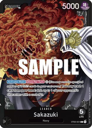 Sakazuki (ST06-001) - Deck de démarrage 6 : Absolute Justice Foil 
