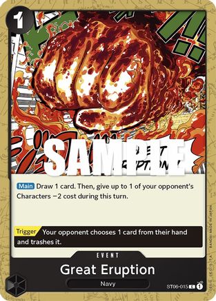 Grande Éruption (ST06-015) - Deck de démarrage 6 : Justice absolue 