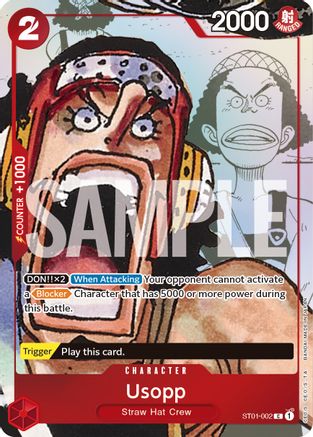 Usopp - ST01-002 (Art alternatif) (ST01-002) - Cartes promotionnelles One Piece Foil 
