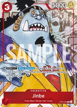 Jinbe - ST01-005 (Art alternatif) (ST01-005) - Cartes promotionnelles One Piece Foil 