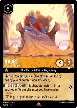 Hadès - Roi de l'Olympe (5/204) - Le premier chapitre Cold Foil 