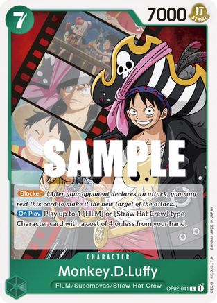 Monkey.D.Luffy (041) (OP02-041) - Guerre Paramount 