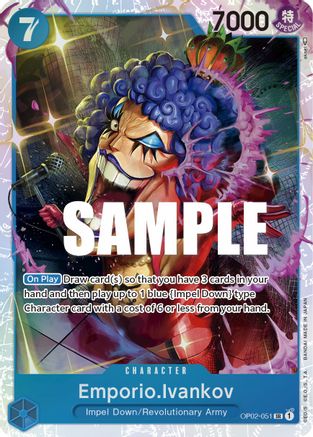Emporio.Ivankov (051) (OP02-051) - Paramount War Foil 