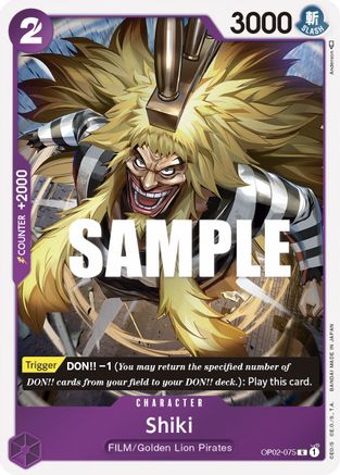 Shiki (OP02-075) - Paramount War Foil 