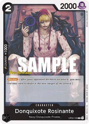 Don Quichotte Rossinante (OP02-108) - Cartes de pré-lancement Paramount War 