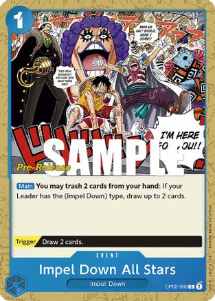 Impel Down All Stars (OP02-066) - Cartes de pré-lancement Paramount War 