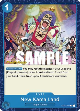 New Kama Land (OP02-070) - Cartes de pré-lancement Paramount War 