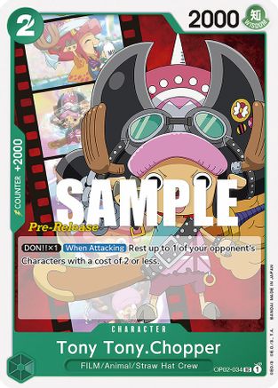 Tony Tony.Chopper (OP02-034) - Cartes de pré-lancement Paramount War 
