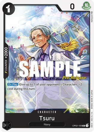Tsuru (OP02-106) - Cartes de pré-version Paramount War 