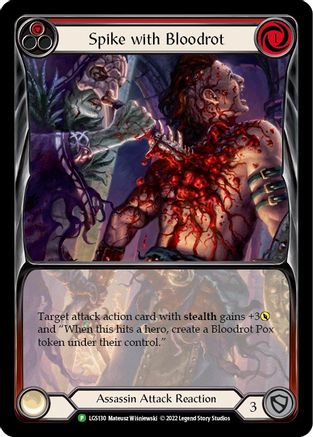Spike avec Bloodrot - LGS130 (LGS130) - Chair et sang : cartes promotionnelles arc-en-ciel 