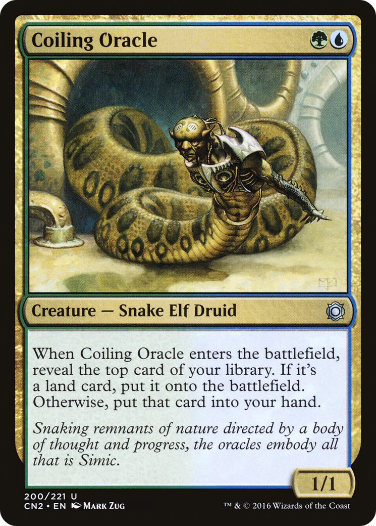 Coiling Oracle (CN2-200) - Conspiracy: Take the Crown Foil
