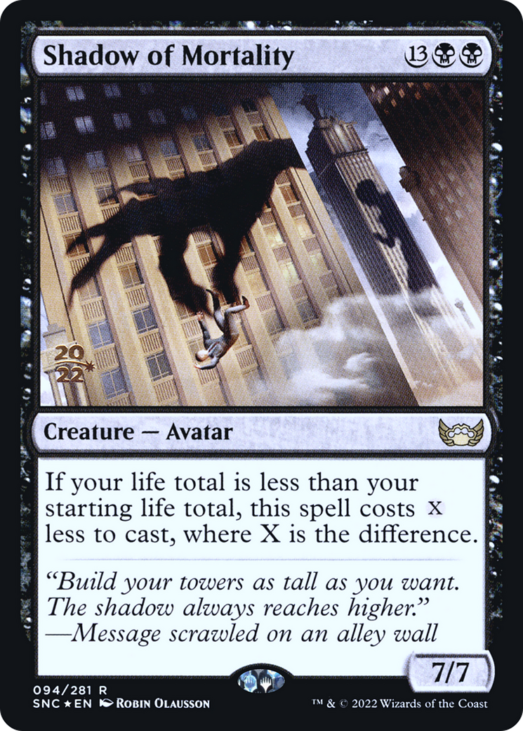 Shadow of Mortality (PRE-94S) - Streets of New Capenna Promos Foil
