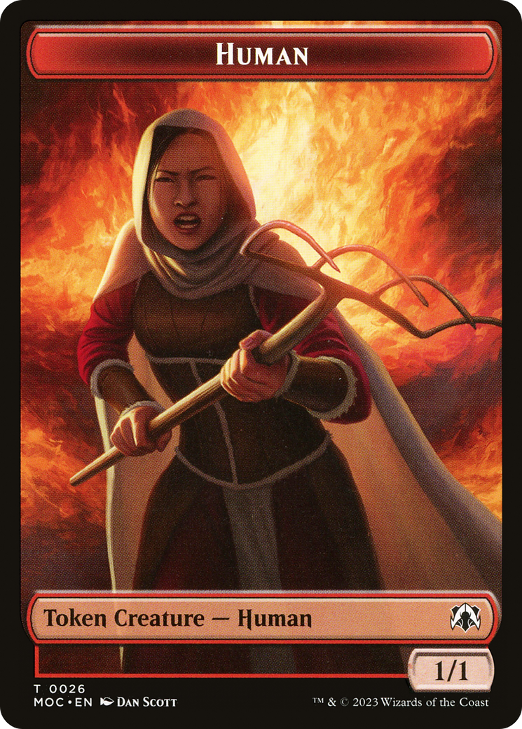 Human (TMOC-026) - March of the Machine Commander Tokens