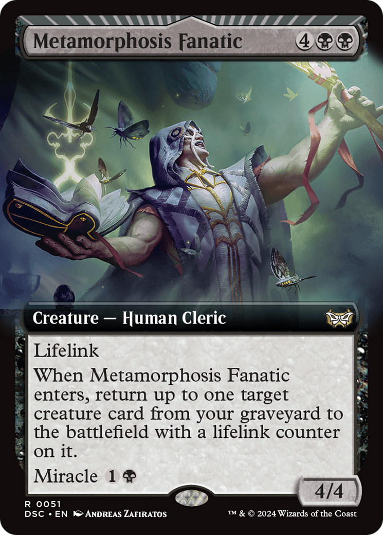 Metamorphosis Fanatic (DSC-051) - Duskmourn : House of Horror Commander : (Extended Art, miracle) 