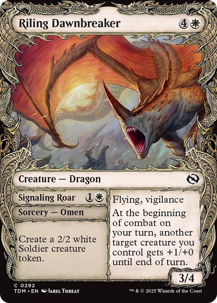Riling Dawnbreaker (Vitrine) (TDM-292) - Tarkir : Dragonstorm Foil 