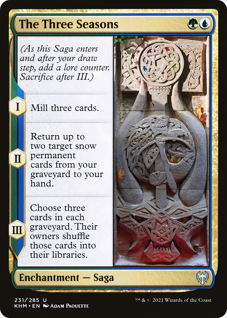 Les Trois Saisons (KHM-231) - Kaldheim Foil 