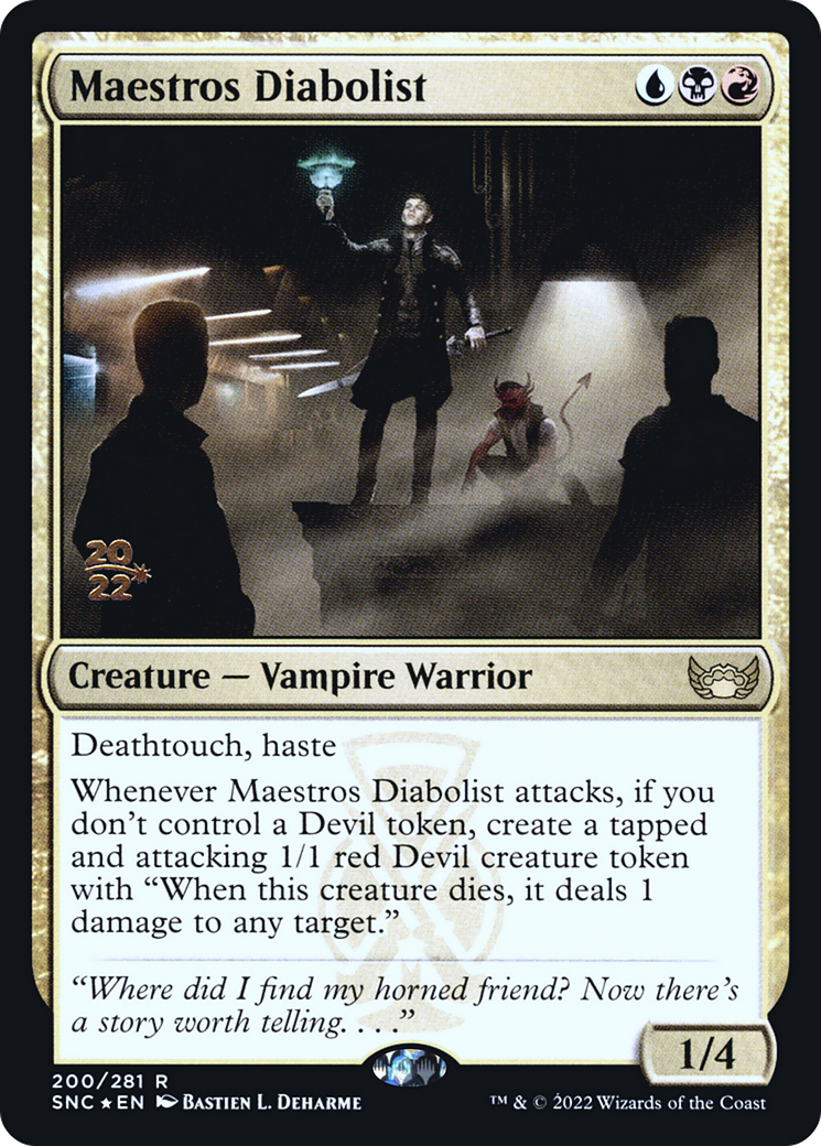 Maestros Diabolist (PRE-200S) - Streets of New Capenna Promos Foil