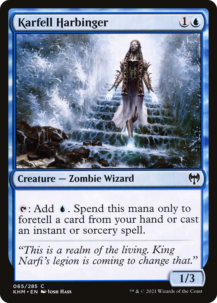 Karfell Harbinger (KHM-065) - Feuille de Kaldheim 