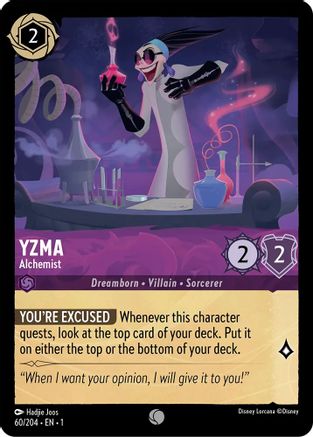 Yzma - Alchimiste (60/204) - Le Premier Chapitre Cold Foil 