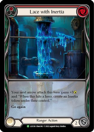 Lace with Inertia (Red) - LGS136 (LGS136) - Flesh and Blood: Promo Cards Rainbow Foil