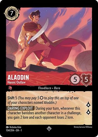 Aladdin - Hors-la-loi héroïque (104/204) - Le premier chapitre Cold Foil 