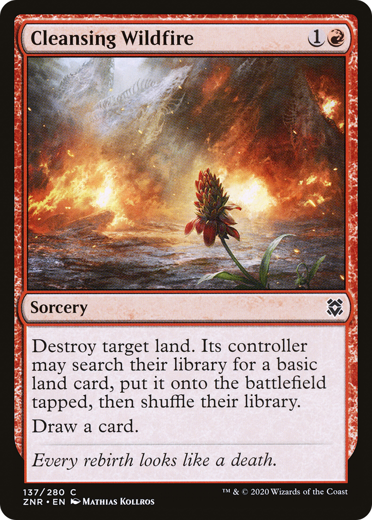 Feu de forêt purificateur (ZNR-137) - Zendikar Rising Foil 