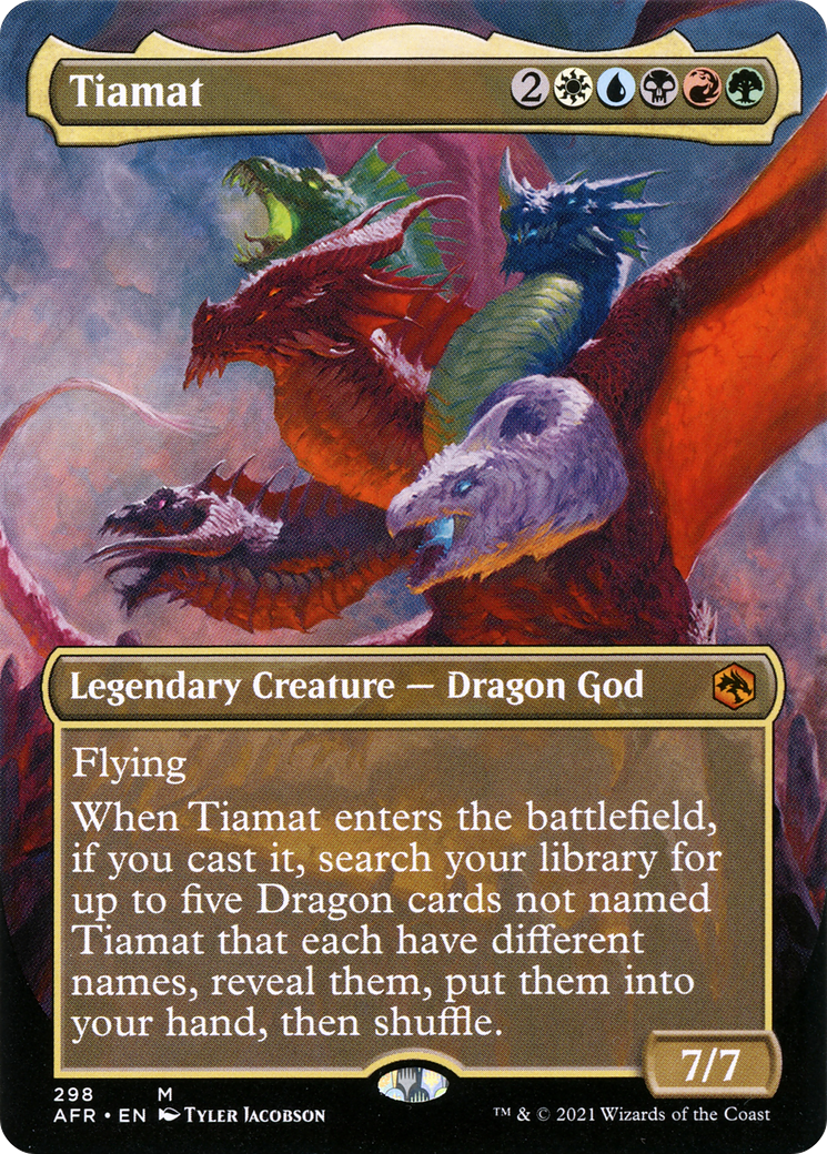 Tiamat (Borderless) (AFR-298) - Adventures in the Forgotten Realms (Borderless) Foil