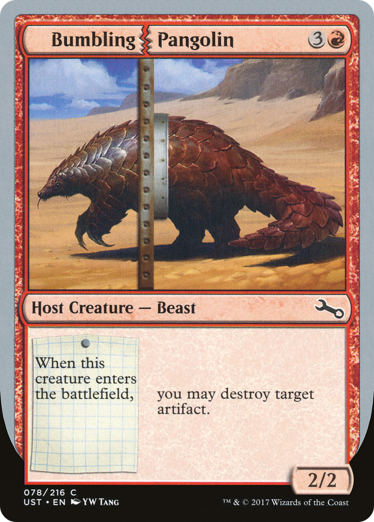 Pangolin maladroit (UST-078) - Feuille instable 
