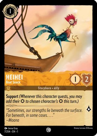 Heihei - Boat Snack (7/204) - Le premier chapitre Cold Foil 