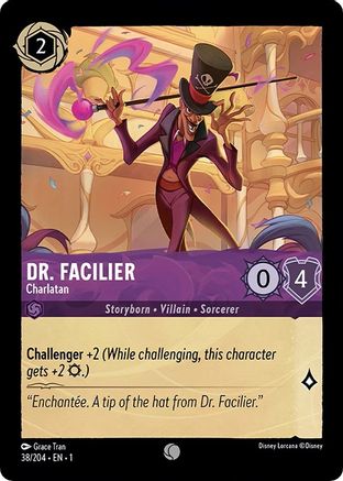 Dr. Facilier - Charlatan (38/204) - Le premier chapitre Cold Foil 