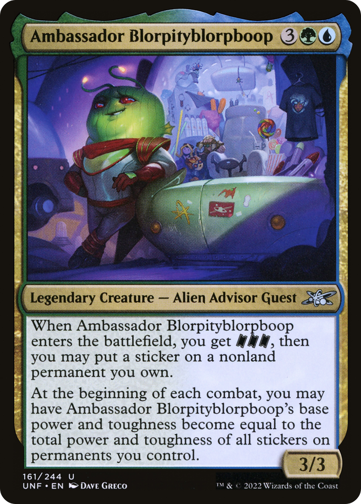 Ambassadeur Blorpityblorpboop (UNF-161) - Unfinity Foil 