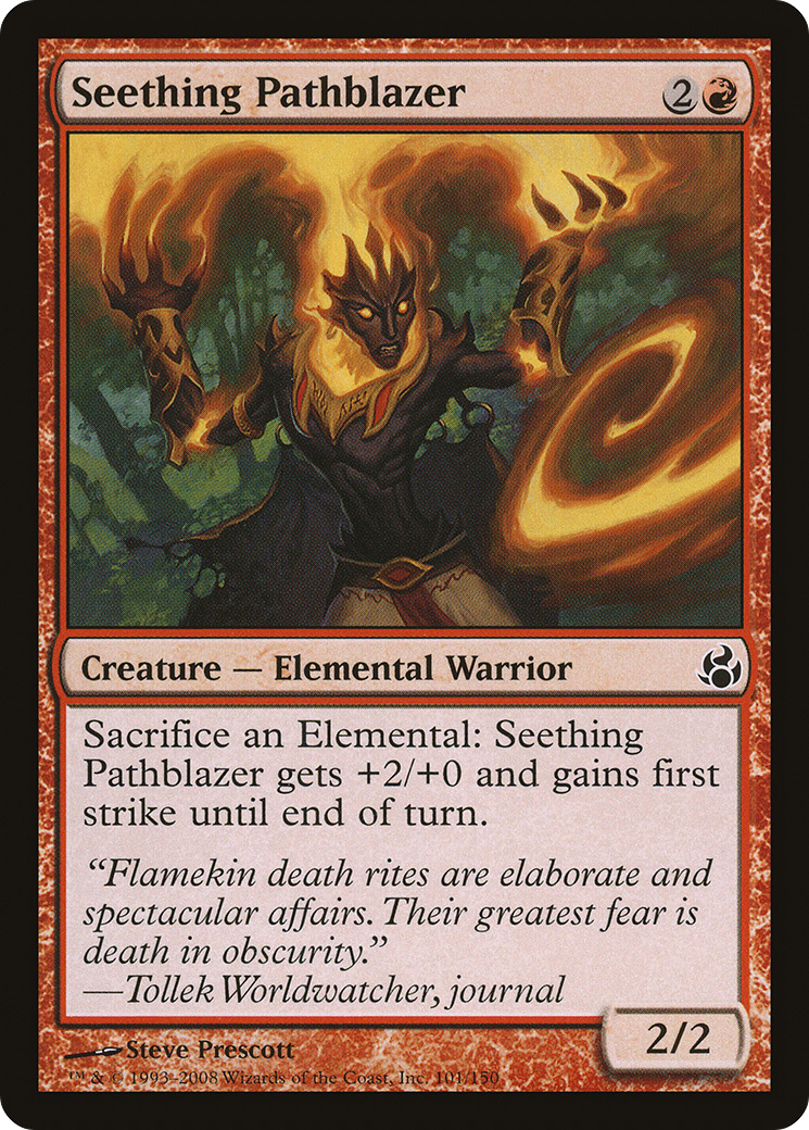 Seething Pathblazer (MOR-101) - Feuille de Morningtide 
