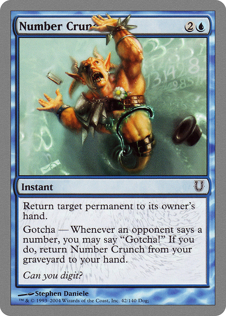 Number Crunch (UNH-042) - Détraqué 