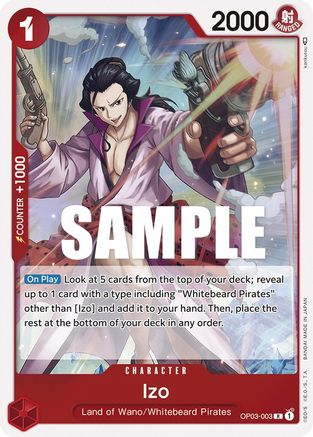 Izo (OP03-003) - Feuille Piliers de Force 
