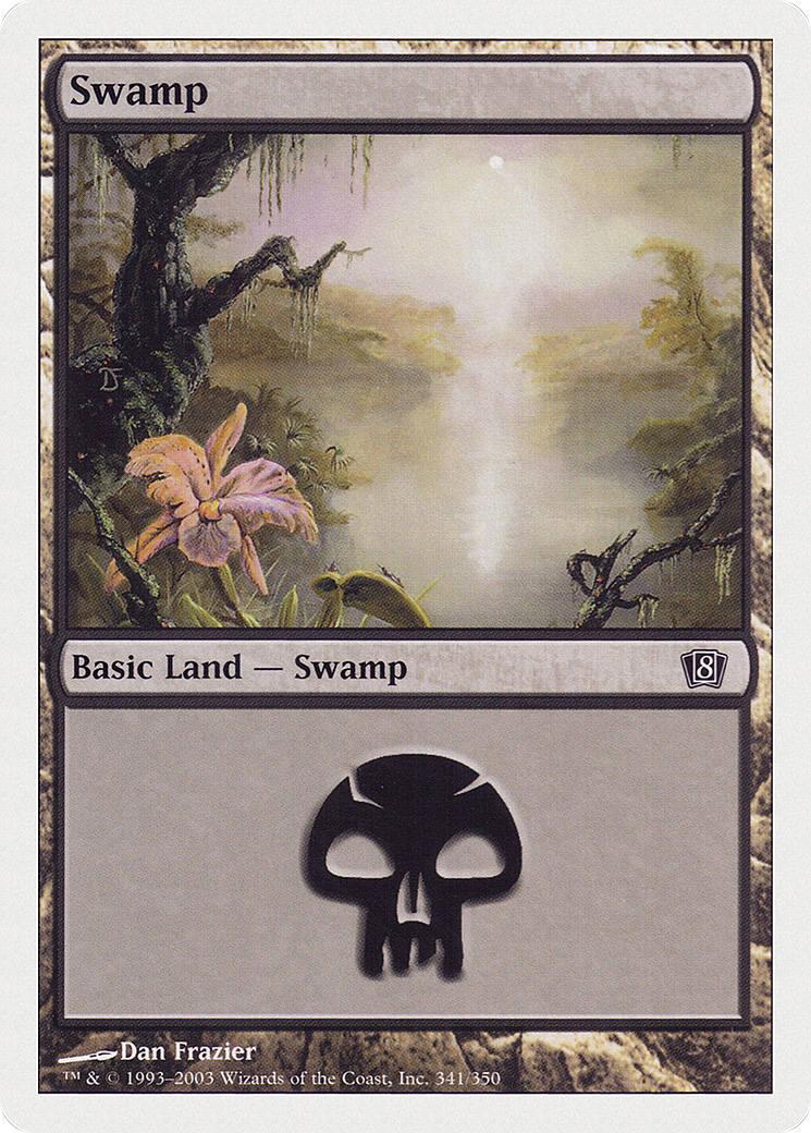 Swamp (341) (8ED-341) - Eighth Edition