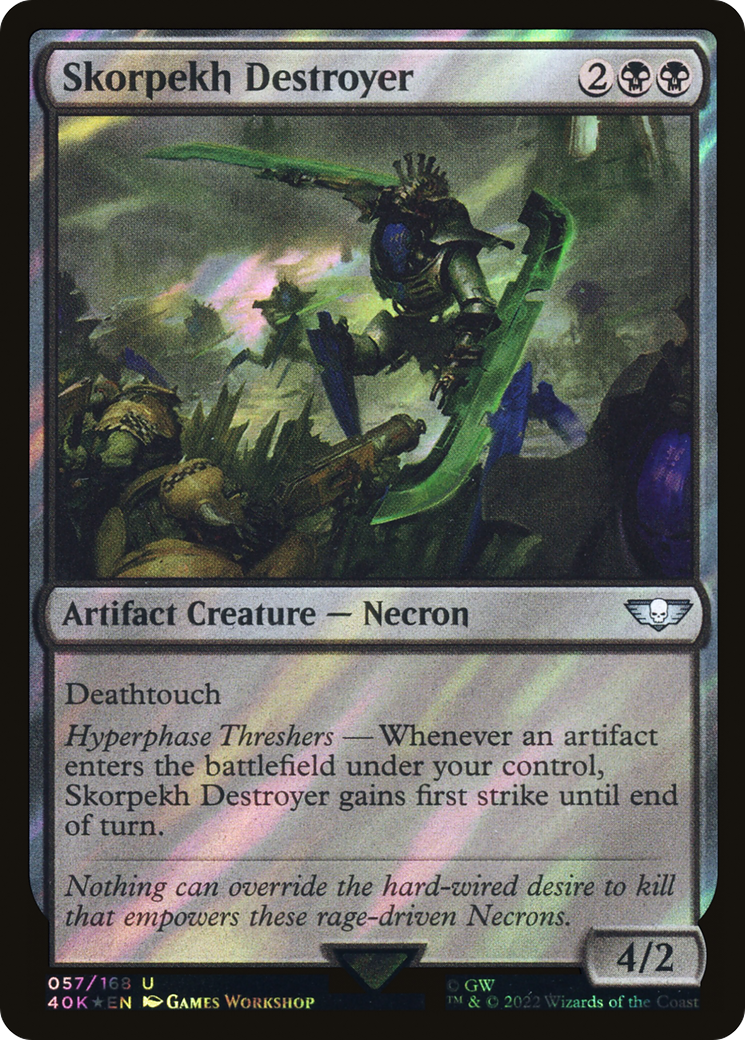 Skorpekh Destroyer (Surge Foil) (40K-57★) - Warhammer 40,000 Commander Foil