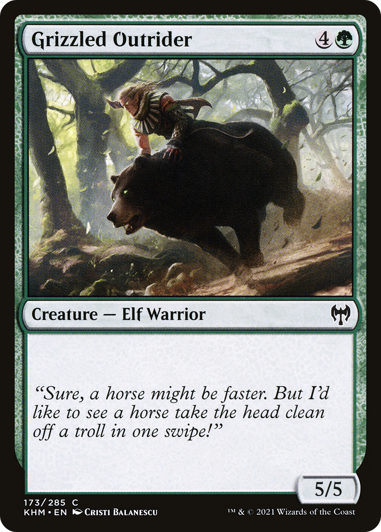 Grizzled Outrider (KHM-173) - Feuille de Kaldheim 