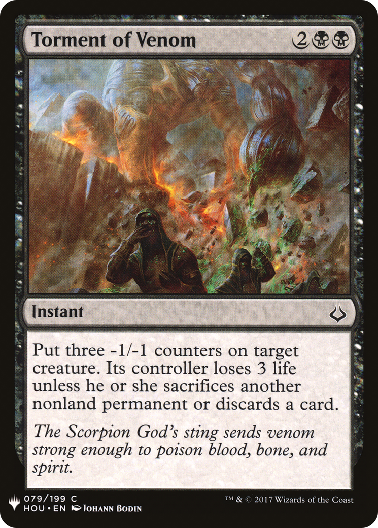 Tourment du venin (PLST-HOU-79) - La Liste 