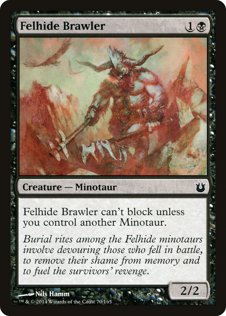 Felhide Brawler (BNG-070) - Born of the Gods Foil
