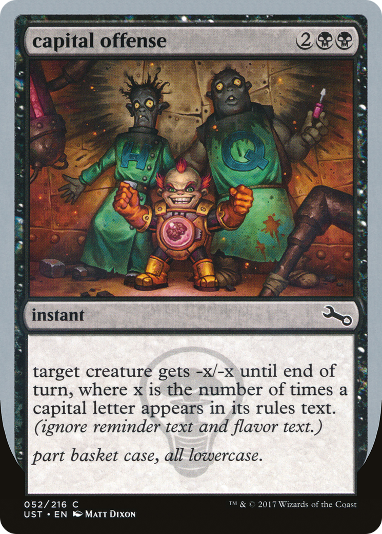 infraction capitale (UST-052) - Instable 