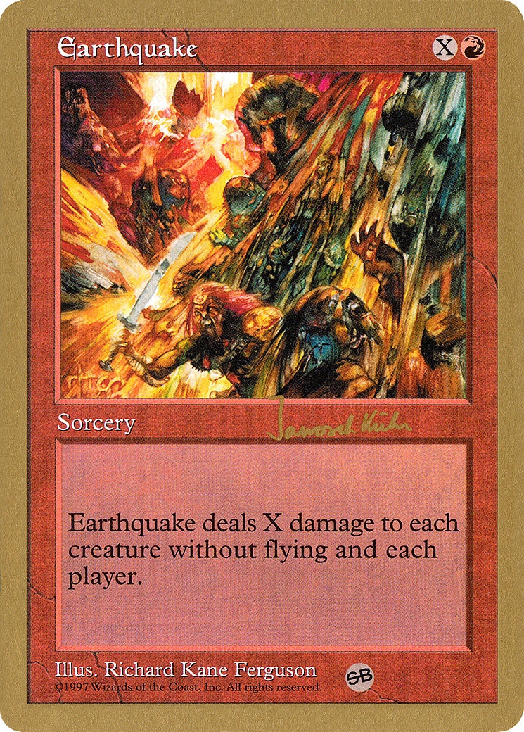 Earthquake - 1997 Janosch Kuhn (5ED) (SB) (WCD-JK223SB) - World Championship Decks 1997