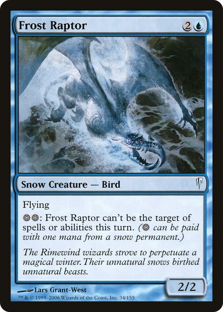 Raptor de givre (CSP-034) - Feuille Coldsnap 